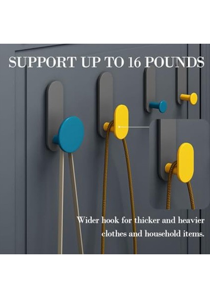 Banyo Duvarı Için Havlu Kancaları, Ağır Hizmet Tipi Su Geçirmez Yapıştırıcı Ceket Kancaları Bornoz Kancaları Dolap Kıyafetleri Asılı Kancalar (Yurt Dışından) modelleri