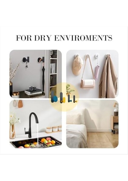 Banyo Duvarı Için Havlu Kancaları, Ağır Hizmet Tipi Su Geçirmez Yapıştırıcı Ceket Kancaları Bornoz Kancaları Dolap Kıyafetleri Asılı Kancalar (Yurt Dışından) fırsatları