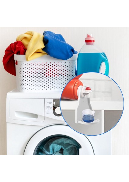 Çamaşırhane Deterjan Kupası Tutucu, Deterjan Damat Catcher, Kumaş Yumuşatıcı Sıvı Tepsisi Dispenser Organizer Damla Catcher 2 Paket (Yurt Dışından) indirimleri