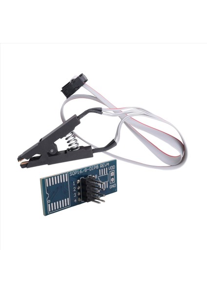 Soıc8 Sop8 Flash Chip Ic Test Klipsleri Soket Adaptörü Programcı Bıos/24/25/93 (Yurt Dışından) modelleri