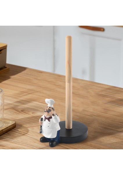 Reçine Şefi Çift Katmanlı Kağıt Havlu Tutucu Figürler Yaratıcı Ev Kek Dükkanı Restoran El Sanatları Dekorasyon Süslemesi (Yurt Dışından) fırsatları