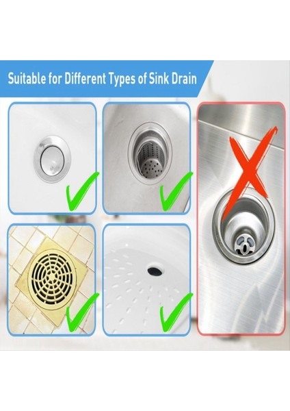 Banyo Lavabo Tahliye Süzgeçleri, Küçük Konik Premium Paslanmaz Çelik Gözenekli Saç Yakalayıcı, Tahliye Filtresi (Yurt Dışından) fırsatları