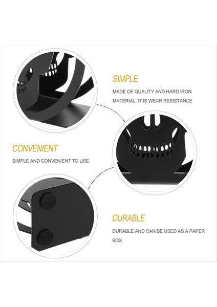 Kokteyl Peçete Tutucu Cadılar Bayramı Kafatası Tasarımı Siyah Doku Tutucu Demir Kağıt Peçete Tutucu Organizatör (Yurt Dışından) fiyatları