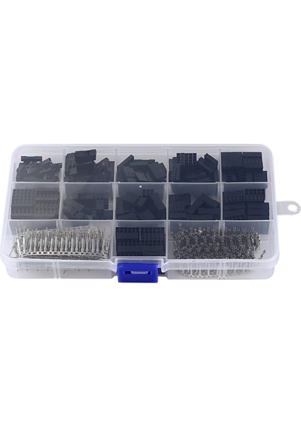 620PCS Dupont Konnektörü 2.54MM, Dupont Kablo Jumper Tel Pim Başlık Gövde Kiti, Erkek Kıvrım Pimleri+Dişi Pin Terminal Konnektörü (Yurt Dışından)