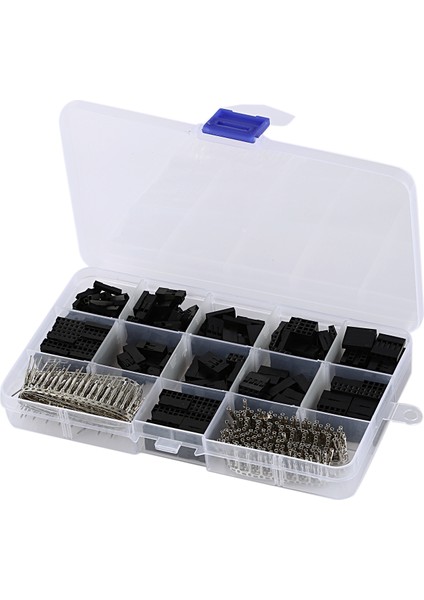 620PCS Dupont Konnektörü 2.54MM, Dupont Kablo Jumper Tel Pim Başlık Gövde Kiti, Erkek Kıvrım Pimleri+Dişi Pin Terminal Konnektörü (Yurt Dışından) fiyatları