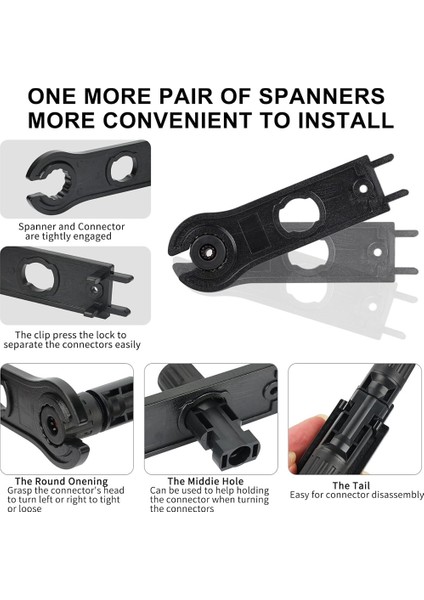 20 Çarşaf Güneş Panel Konektörleri, Erkek/kadın 1000V Güneş Paneli Kablo Konnektörü IP67 Su Geçirmez, 2 Mezar Anahtarlar (Yurt Dışından) modelleri