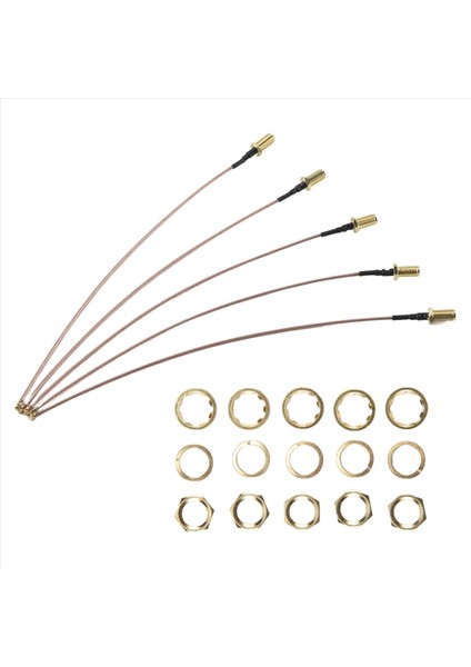 5 Pcs Sma Konektör Kablosu Kadın Ufl/u.fl/ıpx/ıpex Rf Veya Konektör Koaksiyel Adaptör Montajı RG178 Pigtail Kablosu (Yurt Dışından)