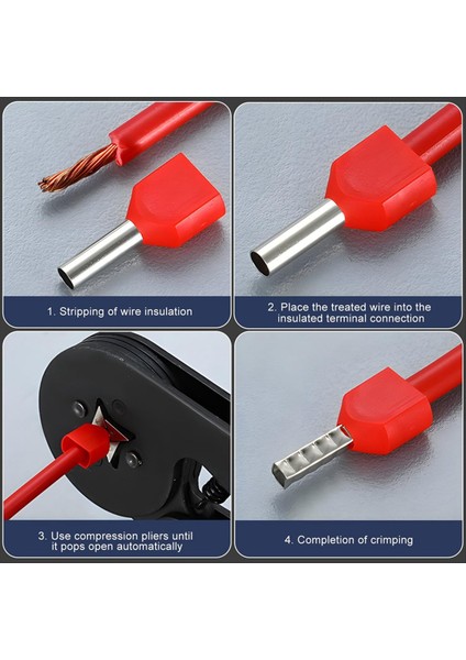 Ikiz Tel Ucu Ferrullar, 2 x 10.0 Mm², 150 Paket, Uzunluk 14 Mm, Çift Ikiz Tel Ucu Ferrullar (Yurt Dışından) fiyatları