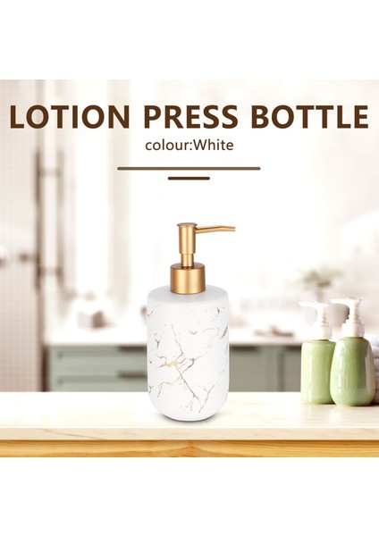 300ML Seramik Emülsiyon Şişeleri Yaratıcı Lateks Şişeler Sıvı Sabun Dispenserleri Banyo Seti Ev Dekorasyon-Beyaz Mat (Yurt Dışından) fiyatları