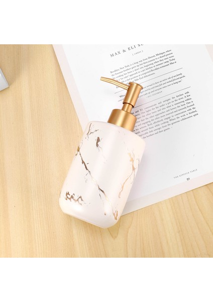 300ML Seramik Emülsiyon Şişeleri Yaratıcı Lateks Şişeler Sıvı Sabun Dispenserleri Banyo Seti Ev Dekorasyon-Beyaz Mat (Yurt Dışından) fırsatları