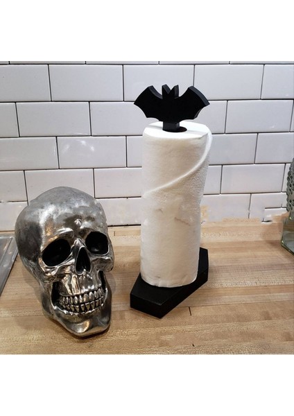 Mutfak Kağıdı Havlu Tutucu Tezgah, Banyo Organizasyonu Için Yarasa Tabut Kağıt Havlu Tutucu, Standart ve Jumbo Rulolar (Yurt Dışından) fırsatları