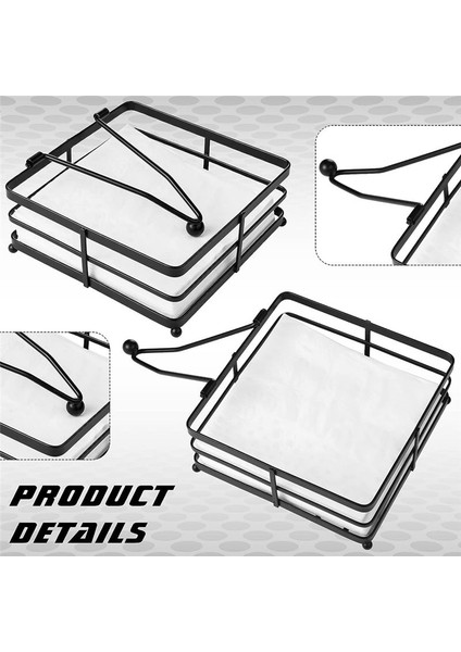 2 Adet Masa Metal Peçete Tutucu Için Düz Peçete Tutucu Ağırlıklı Kol Kare Kağıt Peçete Dağıtıcı Rustik Demir (Yurt Dışından) modelleri