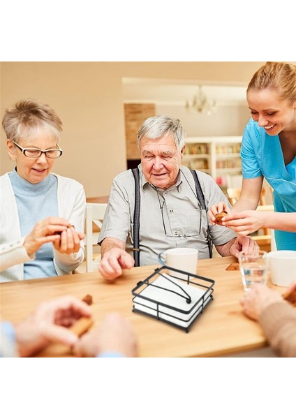 2 Adet Masa Metal Peçete Tutucu Için Düz Peçete Tutucu Ağırlıklı Kol Kare Kağıt Peçete Dağıtıcı Rustik Demir (Yurt Dışından) fırsatları