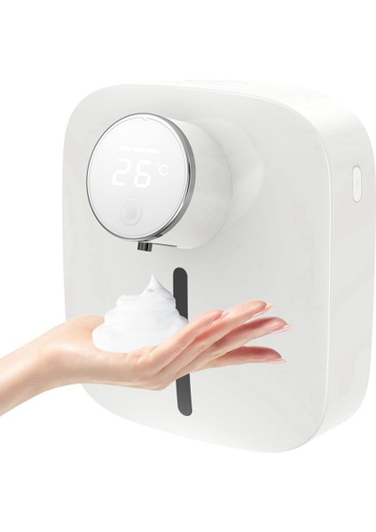 10.82OZ/320ML Otomatik Sabun Dağıtıcı, Dokunulmaz Sabun Dağıtıcı, Köpük Sabun Dağıtıcı, Ipx4 Su Geçirmez (Beyaz) (Yurt Dışından)