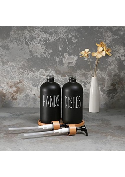 Cam Sabun Dağıtıcı Seti, Cam El Sabunu Dağıtıcı ve Cam Bulaşık Sabunu Dağıtıcı Içerir. Mat Siyah Sabun Dağıtıcı (Yurt Dışından) fiyatları