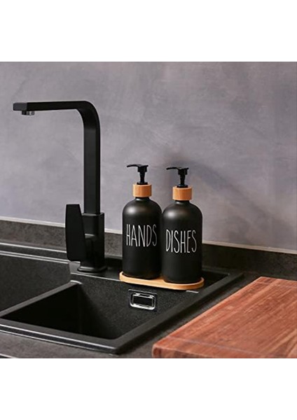 Cam Sabun Dağıtıcı Seti, Cam El Sabunu Dağıtıcı ve Cam Bulaşık Sabunu Dağıtıcı Içerir. Mat Siyah Sabun Dağıtıcı (Yurt Dışından) modelleri