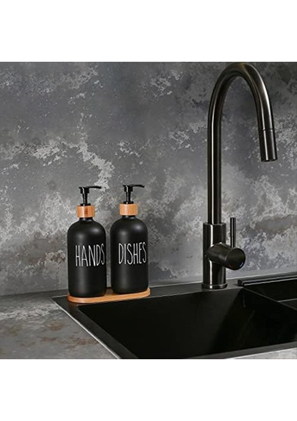 Cam Sabun Dağıtıcı Seti, Cam El Sabunu Dağıtıcı ve Cam Bulaşık Sabunu Dağıtıcı Içerir. Mat Siyah Sabun Dağıtıcı (Yurt Dışından) fırsatları