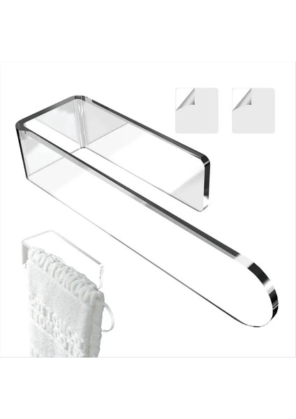 2pcs U Şekil Banyo Akrilik Havlu Çubuğu El Havlu Tutucu, Banyo Duvarı Monte B Için Kendi Kendine Yapışkan Havlu Rafı B (Yurt Dışından) indirimleri