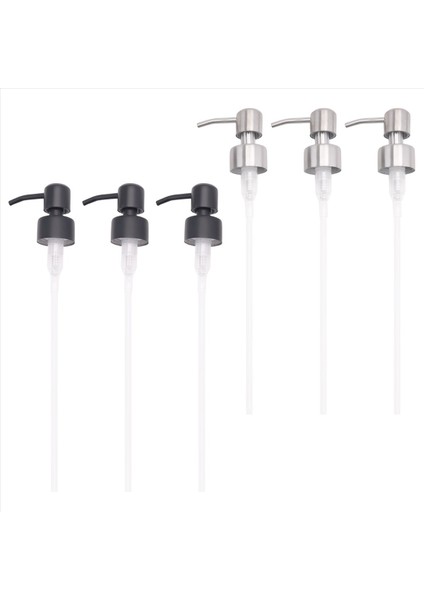 6pcs Paslanmaz Çelik Sıvı Sabun Dispenser Pompası Standart 28/400 Boyun Boyut Nozumu ve Tüpü Iplik ile Değiştirme (Yurt Dışından) fiyatları