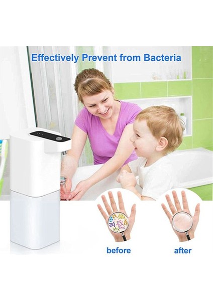 Otomatik Sabun Dispenser 400ML Dokunsuz Köpük Sabunu Dispenser USB Şarj Edilebilir Ayarlanabilir Köpük Sabun Dispenser (Yurt Dışından) fırsatları