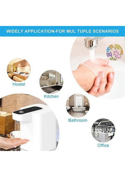 Otomatik Sabun Dispenser 400ML Dokunsuz Köpük Sabunu Dispenser USB Şarj Edilebilir Ayarlanabilir Köpük Sabun Dispenser (Yurt Dışından) indirimleri