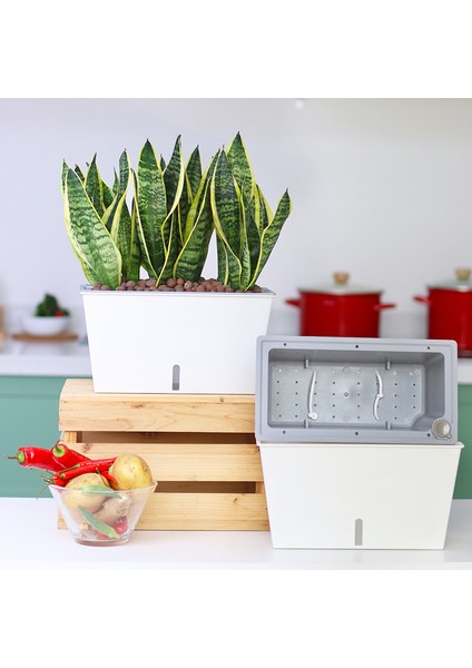 Kendinden Sulamalı Bahçe Tipi Dikdörtgen Akıllı Saksı