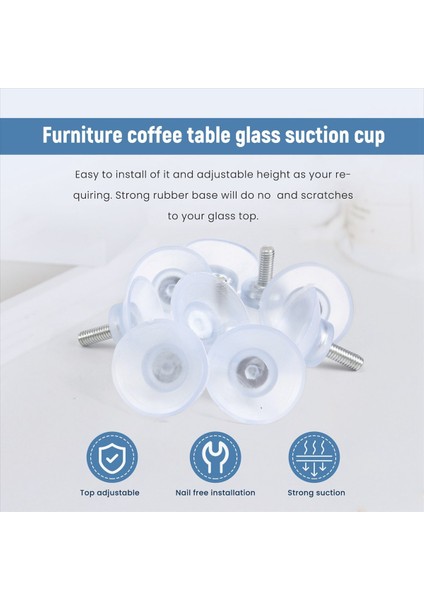 M6 Vida ile Cam Masa Üstleri Için 10 Adet Kauçuk Güçlü Emme Kabı Değiştirme (Yurt Dışından) indirimleri