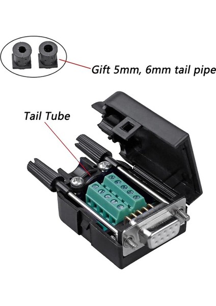 4pcs Db9 Dişi Kırılma Konnektörü, Db9 Lehimsiz RS232 D-Sub Seri-9 Pinli Bağlantı Noktası Terminal Adaptör Konnektörü (Yurt Dışından) modelleri