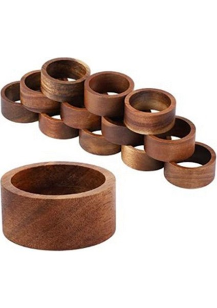 12PCS Düğünler Için Ahşap Peçete Yüzüğü Partisi Yemeği Veya Her Gün Otel Yemek Hediyesi Için Dekorasyon Peçete Yüzüğü Kullanın (Yurt Dışından) modelleri