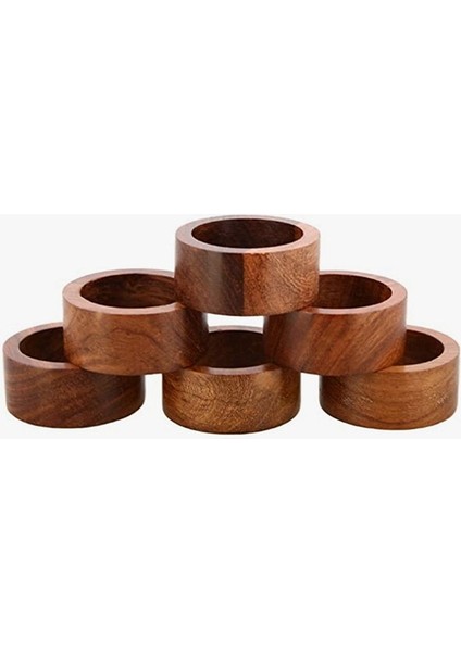 12PCS Düğünler Için Ahşap Peçete Yüzüğü Partisi Yemeği Veya Her Gün Otel Yemek Hediyesi Için Dekorasyon Peçete Yüzüğü Kullanın (Yurt Dışından) indirimleri