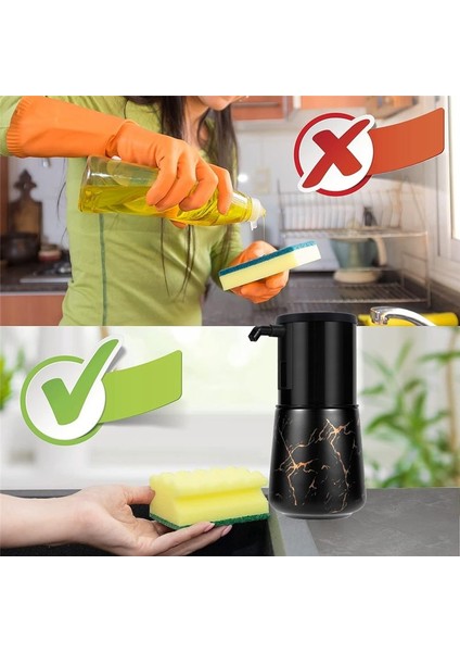 Otomatik Sabun Dağıtıcı Mutfak, Köpük Sabun Dağıtıcı Banyo, Köpük Sabun Dağıtıcı Banyo Siyahı Için Dokunulmaz (Yurt Dışından) modelleri