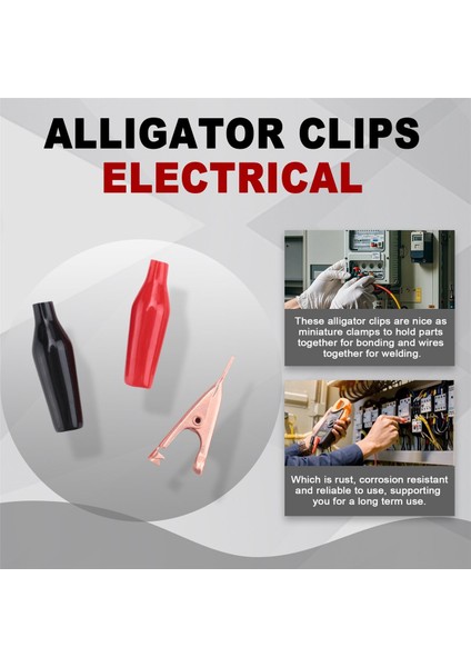 20 Mini Dişsiz Timsah Test Klipleri, Katı Bakır Klipsler Elektrik, 5AMP Lehim Için Koruyucu Yalıtım Kapağı (Yurt Dışından) fırsatları