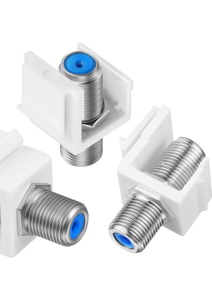 20 Pack Coax Keystone Jack Eki, F-Tipi Rg6 Kablo Genişletici Kadından Duvar Plakası ve Yama Paneli Için (Yurt Dışından) modelleri