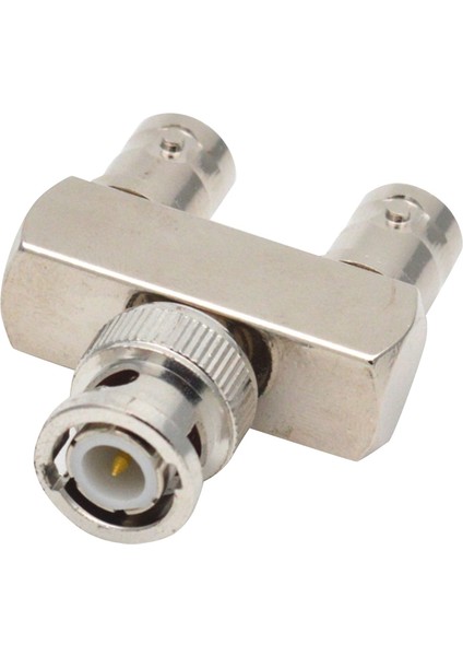 Saf Bakır Konnektör Bnc Üç Yollu Bir Erkek Ila Iki Kadın Y Tipi Bnc Erkek Ila Kadın Bnc-Jkk Rf Adaptör (Yurt Dışından)
