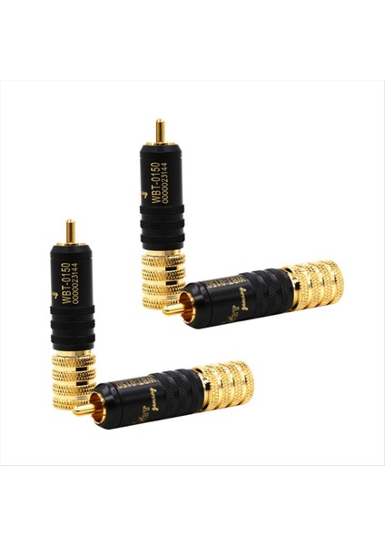 4pcs WBT-0150 Rca Fiş Jak Adaptörü Hıfı Fiş Rca Konnektörü Ses Tapı Terminal Altın Kaplama Vida Kilitleme (Yurt Dışından)