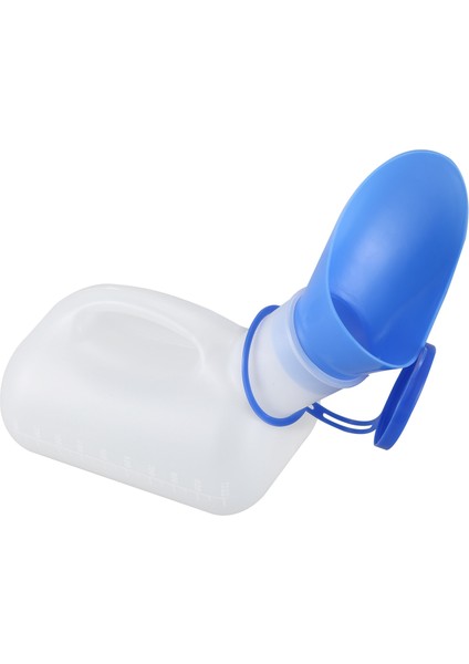 Taşınabilir Idrar Şişesi Idrar Şişesi 1000ML Erkekler Için Kadınlar Seyahat ve Kamp Beyaz ve Mavi (Yurt Dışından)