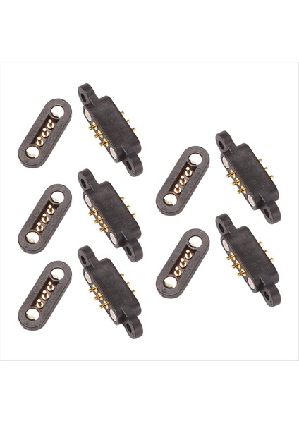 20 Çift 3pin Yaylı Yüklü Manyetik Pogo Pim Konnektörü 3 Konumlar Mıknatıslar Perdeden 2.3 mm Deliklerden Erkek Kadın Probu (Yurt Dışından) modelleri