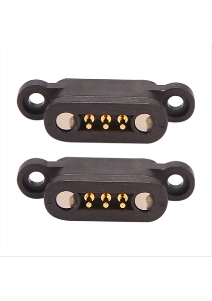 20 Çift 3pin Yaylı Yüklü Manyetik Pogo Pim Konnektörü 3 Konumlar Mıknatıslar Perdeden 2.3 mm Deliklerden Erkek Kadın Probu (Yurt Dışından) indirimleri