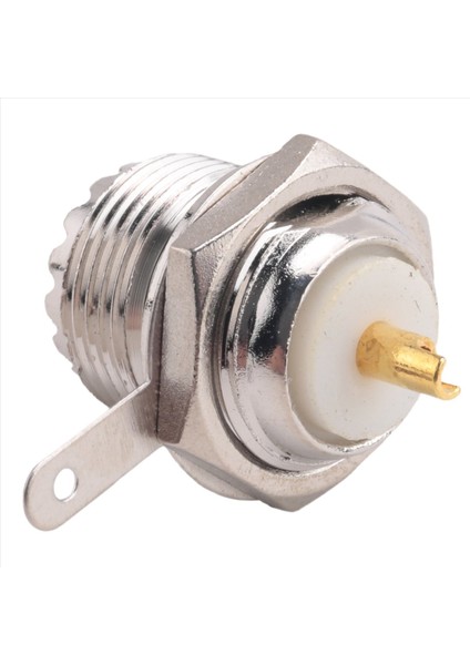 Uhf Dişi SO239 Jack Bulkhead Lehim Panel Montajı Rf Düz Konnektör, Gümüş (Yurt Dışından) fiyatları