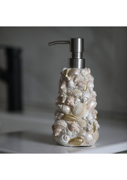 Deniz Kabukları Sabun Dağıtıcı 6.7oz Deniz Kabuğu Tasarım Sabunu Dağıtıcı Pompalı Pompa Şişeleri Paslanmaz Paslanmaz Çelik Pompa (Yurt Dışından) modelleri