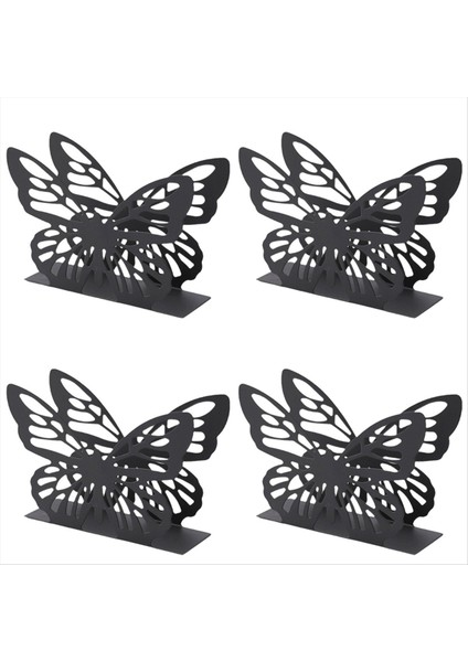 Restoran Hotel Cafe Için Uygun Kağıt Havlu Tutucu, Yemek Masası Dikey Kare Havlu Tutucu Tabanı Siyah (Yurt Dışından)