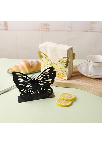 Restoran Hotel Cafe Için Uygun Kağıt Havlu Tutucu, Yemek Masası Dikey Kare Havlu Tutucu Tabanı Siyah (Yurt Dışından) indirimleri