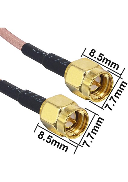 Kablo Sma Erkek Wifi Kablo Anteni 50 cm Koaksiyel Kablo Sma Erkek To Sma Erkek Koaksiyel Konnektör Sma Erkek RG316 Sma Erkek (Yurt Dışından) indirimleri