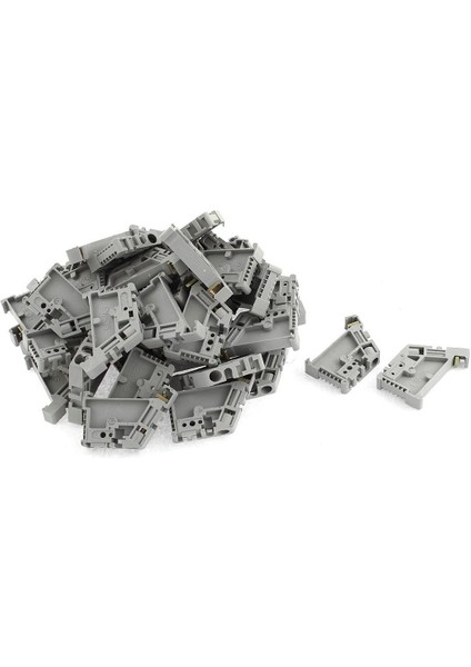 50PCS 35MM Dın Ray Terminal Blok En Uç Tıpa Montaj Klipsleri (Yurt Dışından)