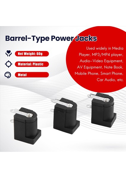 45 Pcs Dc Power Jack Socket 2.1mm x 5.5mm Namlu Tipi Pcb Montaj DC-005 (Yurt Dışından) indirimleri