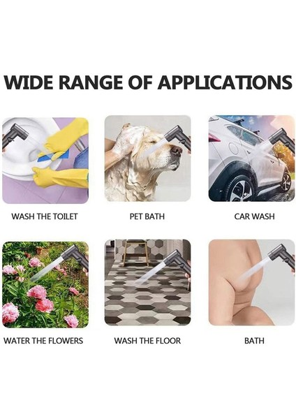 1 Arada Çift Kontrol Valfı Mini Çok Fonksiyonlu Musluk Mini Duş Basınçlı Banyo Musluk Kiti ve Duş-C Için (Yurt Dışından) modelleri