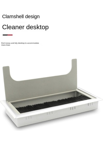 80X80 Ofis Masası Diş Pilki Kutusu Bilgisayar Tablo Telli Deliği Kapak Iplik Deliği Kare Fırça Kapak Plakası Siyah 80X80 (Yurt Dışından) fiyatları