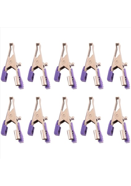 10 Adet Yeniden Kullanılabilir Ekg/ekg Timsah Klipsleri Hayvanlar, Evcil Hayvanlar, Köpekler, Kediler ve Veteriner Için Elektrotlar, Kabloları Sabitlemek Için Kullanılır (Yurt Dışından)