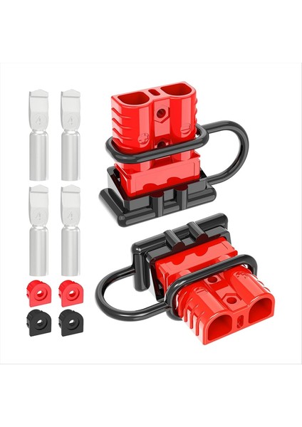 Anderson Konnektörü, 120A 2-6 Gauge Pil Hızlı Bağlantı 12V-36V Anderson Pil Kablosu Hızlı Bağlantı (2 Paket) (Yurt Dışından)