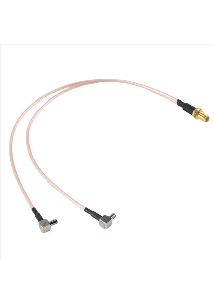 Sma Dişi Tip 2 x Ts9 Erkek / Crc9 Erkek Konnektör Ayırtıcı Birleştirici Pigtail Kablosu Rg 316 30CM Altın (Yurt Dışından) modelleri